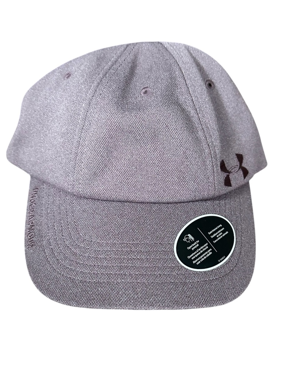 Under Armour Women's Open Back for Ponytail Baseball Hat Purple